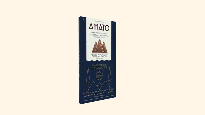 Amato Chocolate - Avellanas 3D Model