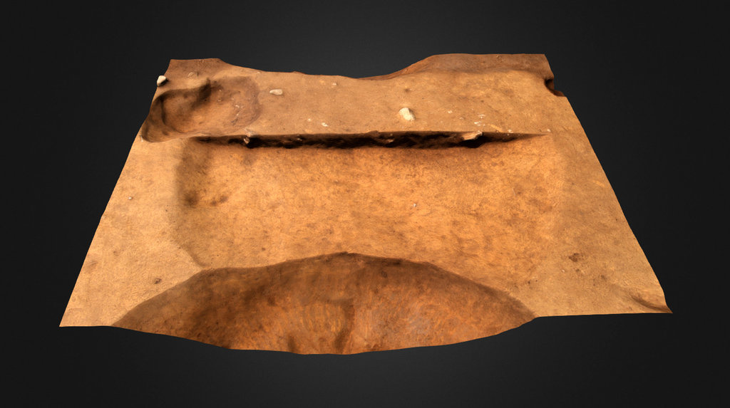 Feature 89, West Half Excavated