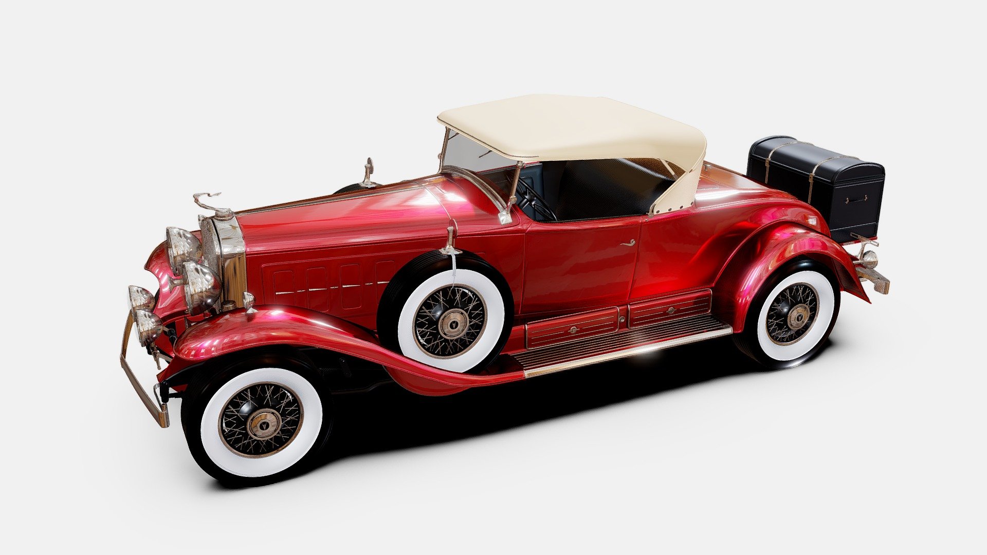 Cadillac V-16 Roadster 1930 — Sketchfab embed 3D viewer