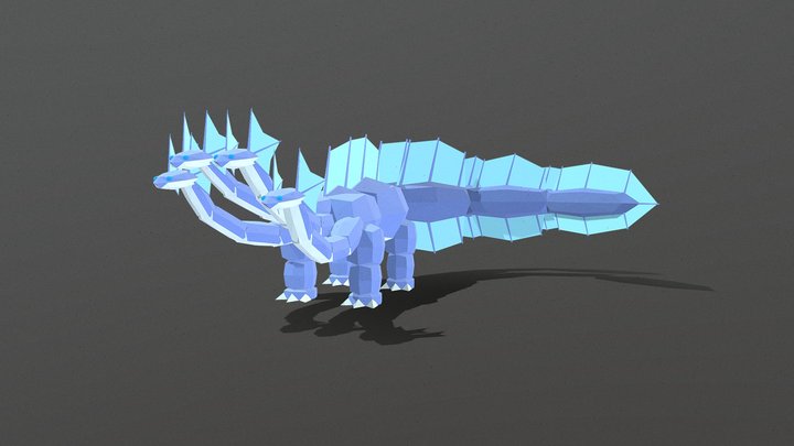 Hydra Low-poly 3D Model