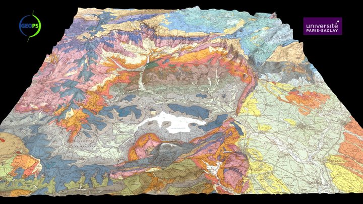 Lodève, bordure du Larzac, Le Caylar, Salagou 3D Model