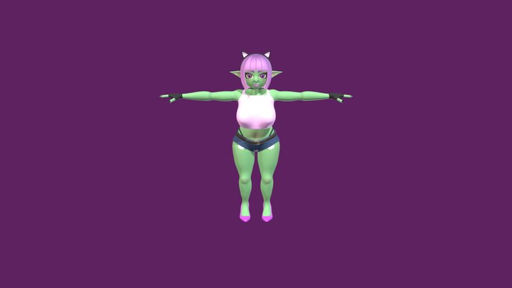 Goblin Girl 3D Model