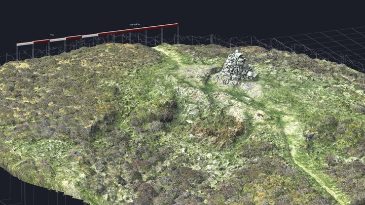 Pen-y-Gaer Hillfort Summit 3D Model