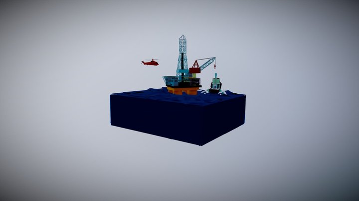 Oil Platform 3D Model