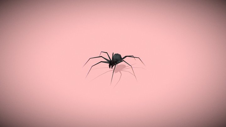 Granny Spider (Custom Nightmare Texture) 3D Model