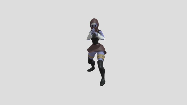 AT2 3D Animation (MMA KICK) DYLAN BURR Skecthfab 3D Model