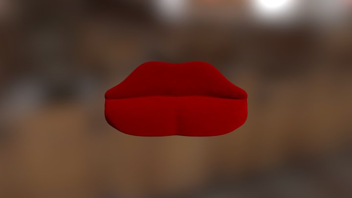 Lips Sofa 3D Model