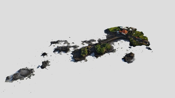 Pura Gede Luhur Batu Ngaus 3D Model