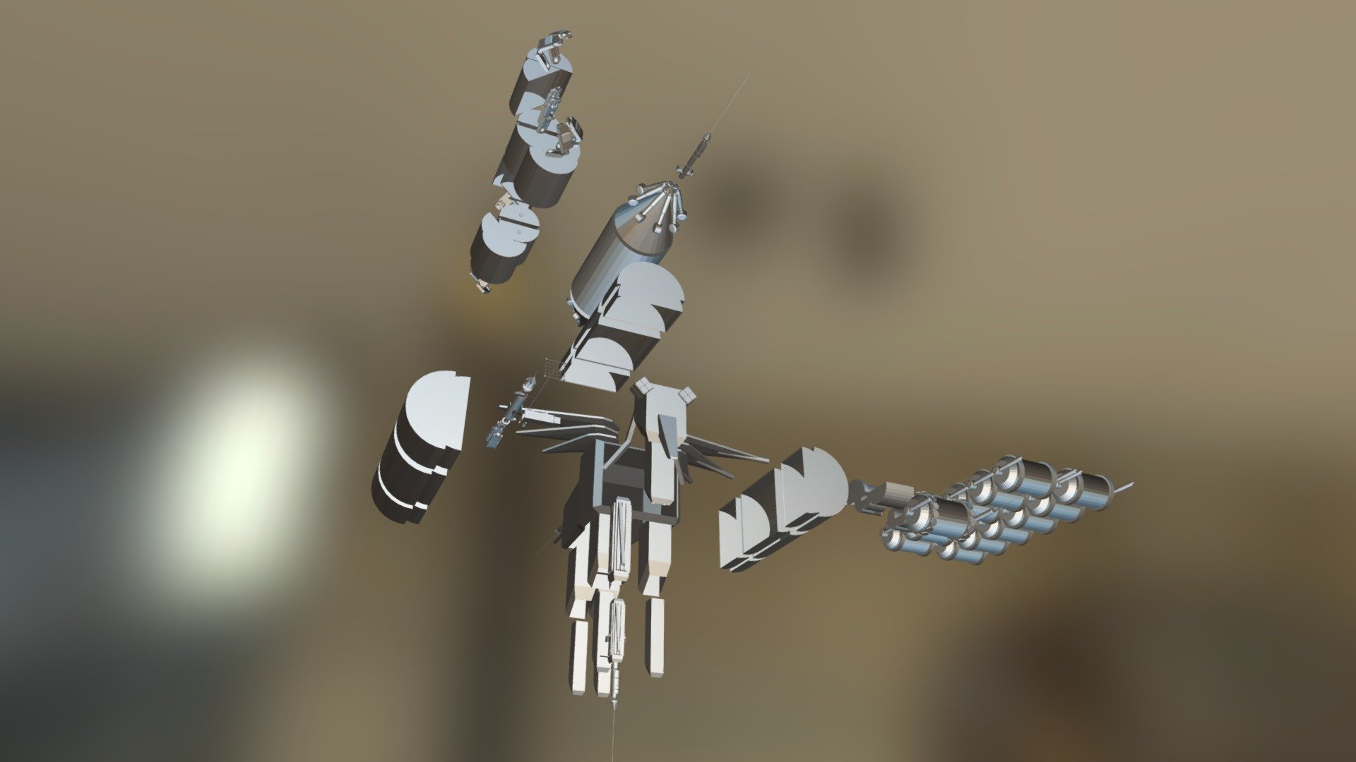 SWARM Unconscious Crowd Transport Drill Missile - 3D model by A ...