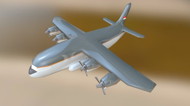 Pesawat Komodo Mod 1 3D Model