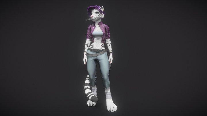Tiger Lady 3D Model