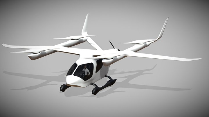 BETA Alia VTOL Aircraft 3D Model