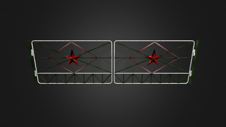 Soviet Gate 3D Model
