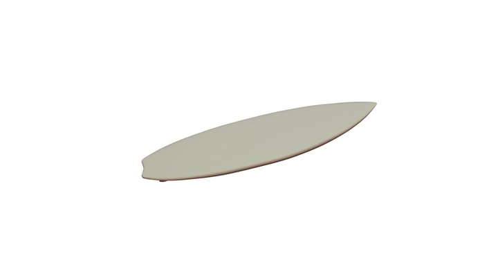 Surf Board 3D Model