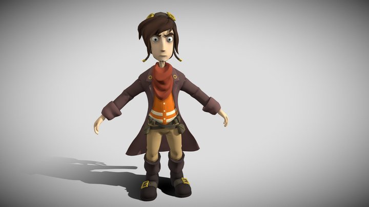Rufus from Deponia 3D Model