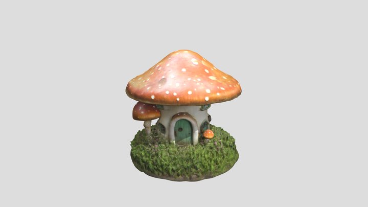 CuteMushroomHouse 3D Model