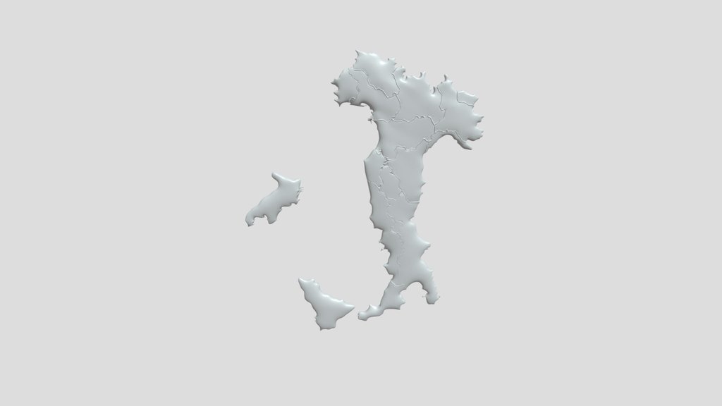 Map of Italy with regions
