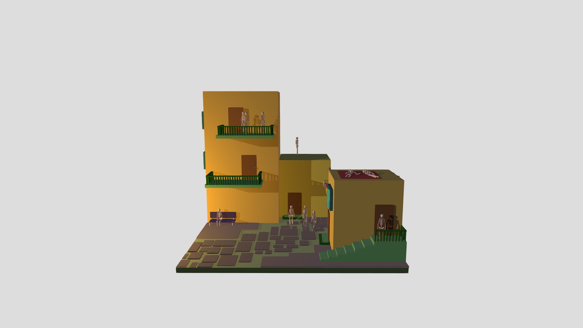 cube world - 3D model by mxshroom [977de8f] - Sketchfab