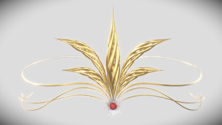 Golden Tiara. 3D Model