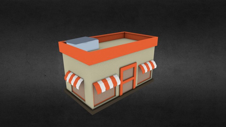 Fast food place for rent 3D Model