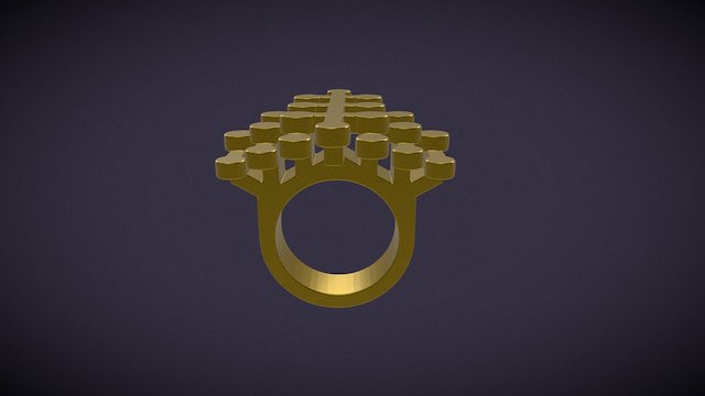 Geo Stamens ring 3D Model