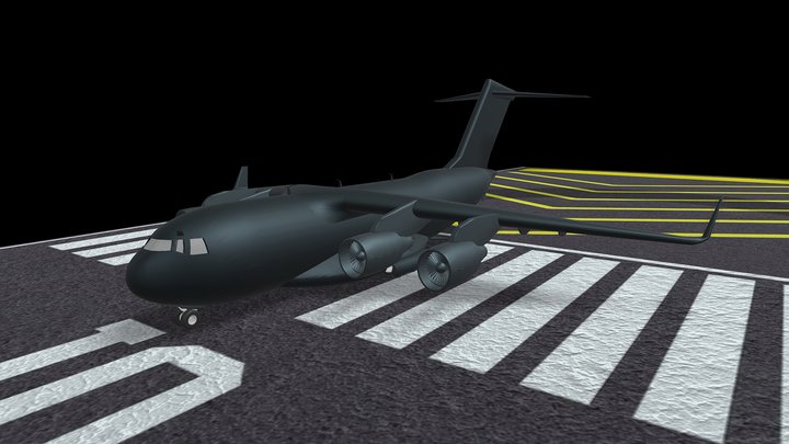 C130 Takeoff 1 3D Model