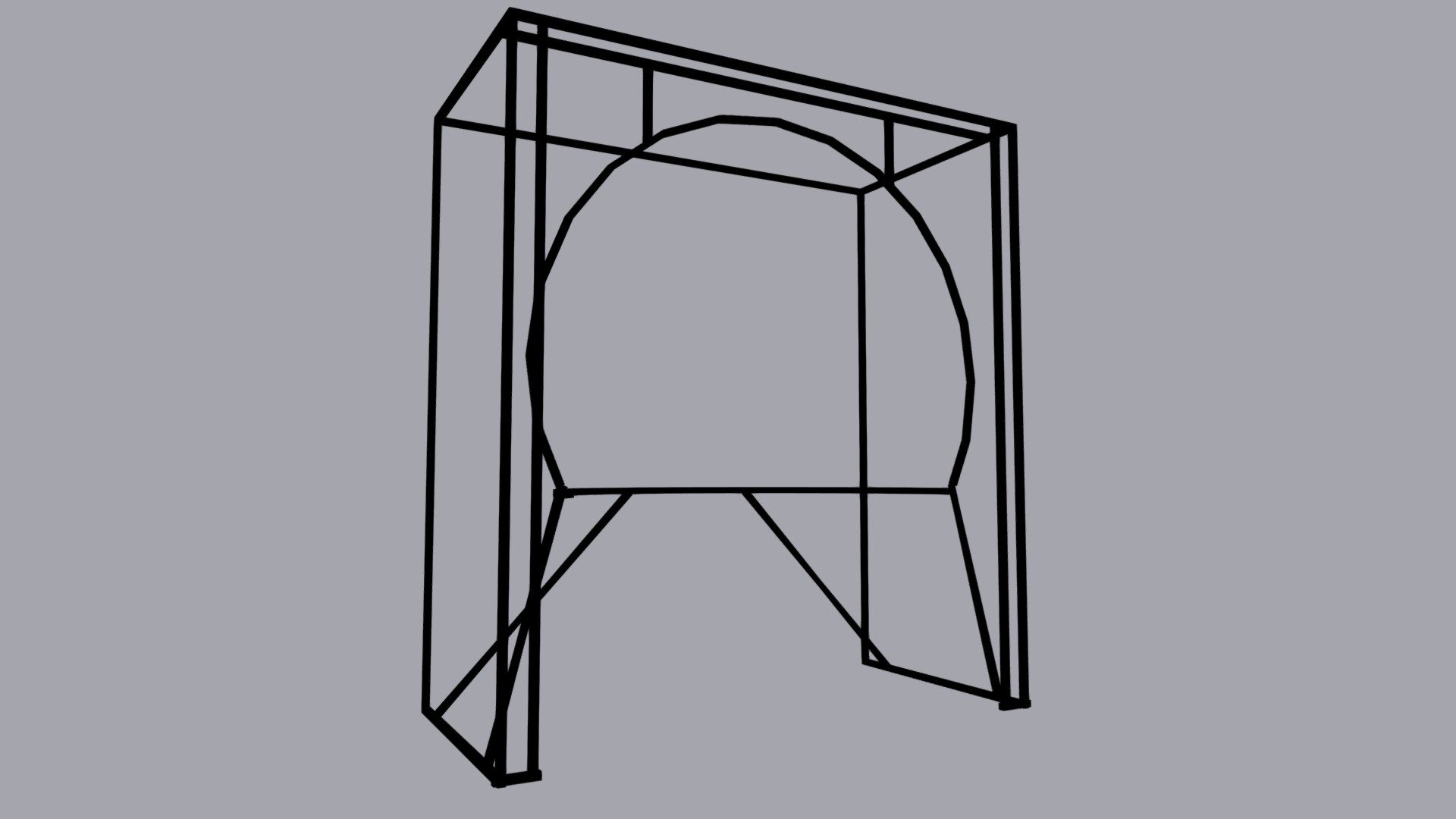 Ss Steel Frame Round Front v. 1.5 - 3D model by thothicbob [97801f5 ...