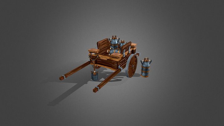 [Student Work] Dwarf Cart 3D Model