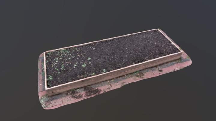 Empty garden 3D Model