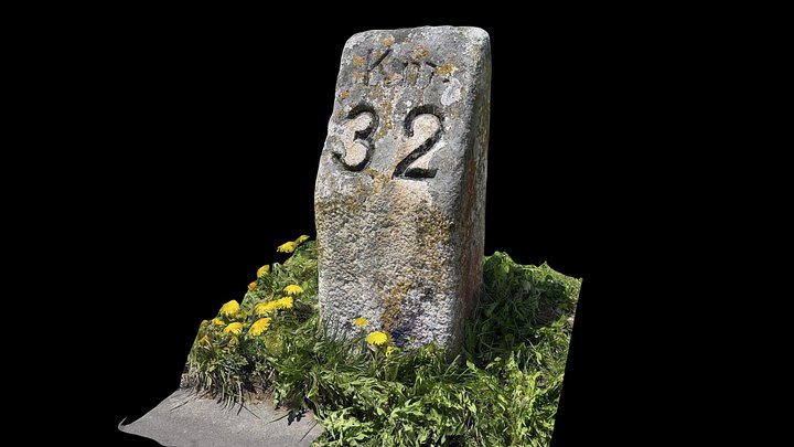 Milestone Klausenpass Km 32 von Altdorf – Free 3D Model STL