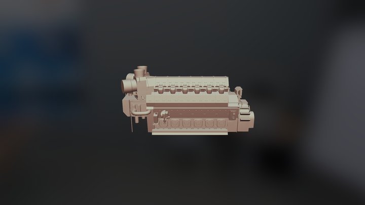 Big Diesel Generator 3D Model