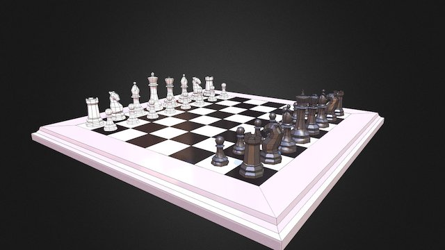 Chess Scene 3D Model