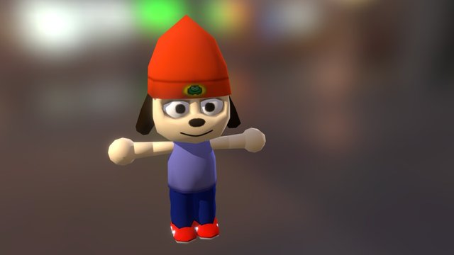 made a 3D model of the parappa the rapper mascot costume! : r/blender