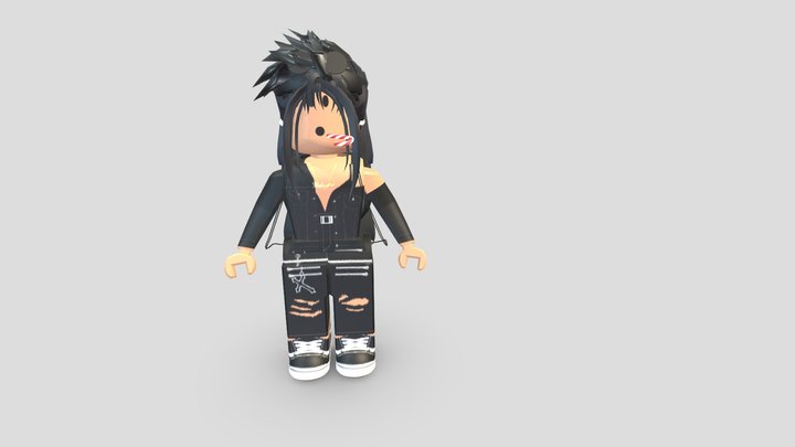 Roblox R6 Girl with Layered clothes - Download Free 3D model by BlueCheese  (@BlueCheeze) [2fd3ff8]