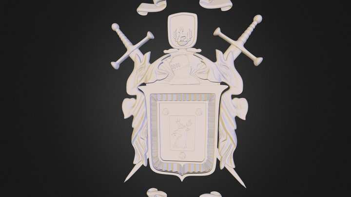 Rodger Family Crest 3D Model