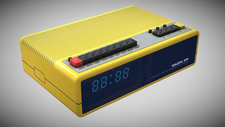 Model of an old radio receiver - Прибой-201 3D Model