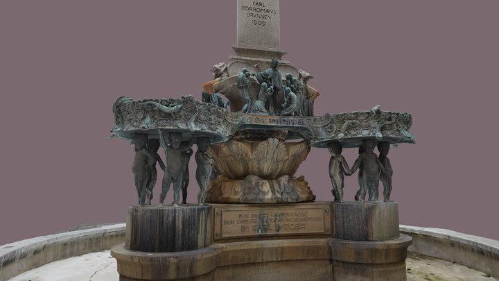 Karl-Borromäus-Brunnen 3D Model