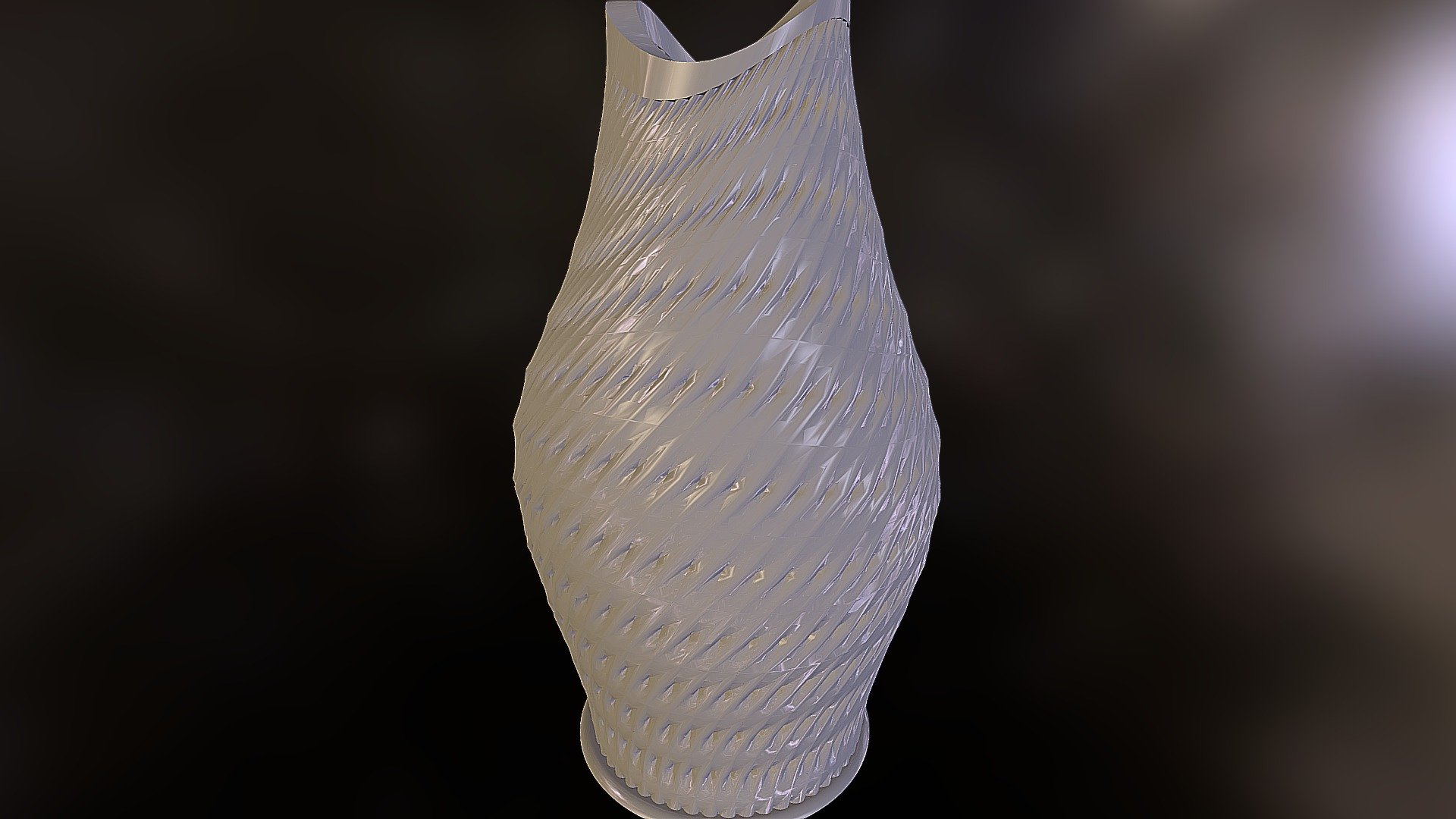 Fish Mouth Vase (closed wall)