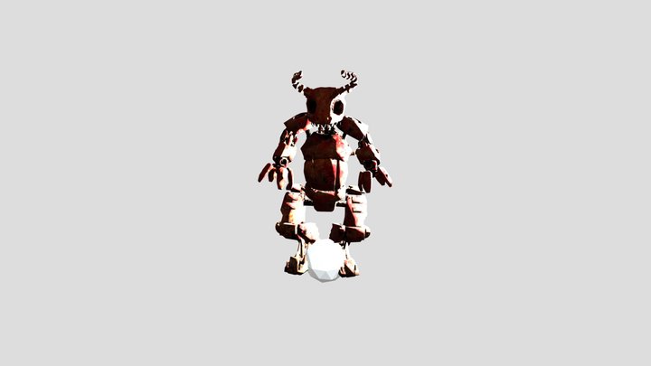 Bull FBX Nitrous PM 56 Case animatronics 2 3D Model