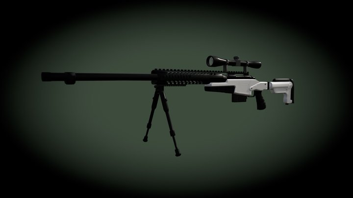 Sniper Rifle 3D Model