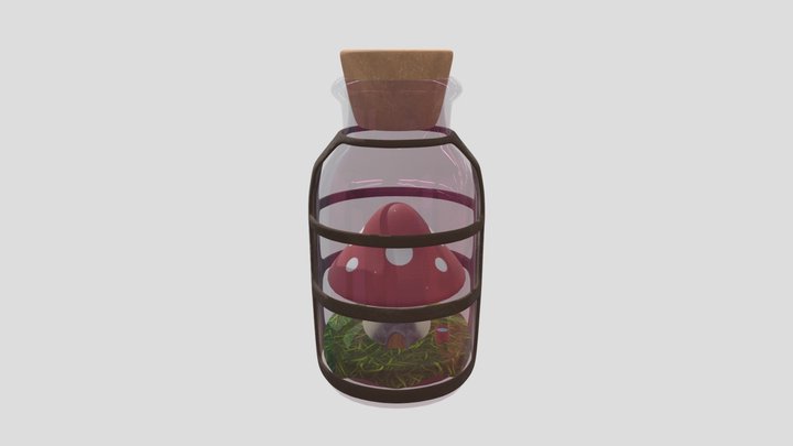 Mushroom House 3D Model