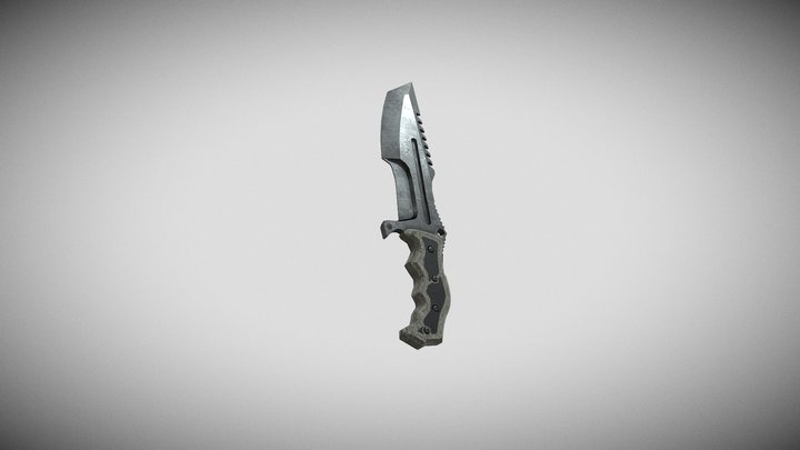 COD Ghosts - Combat Knife [PBR Retexture] 3D Model