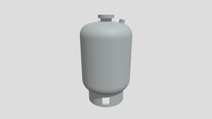Bladder Hydro-Pneumatic Tank \ Баллонный бак 3D Model