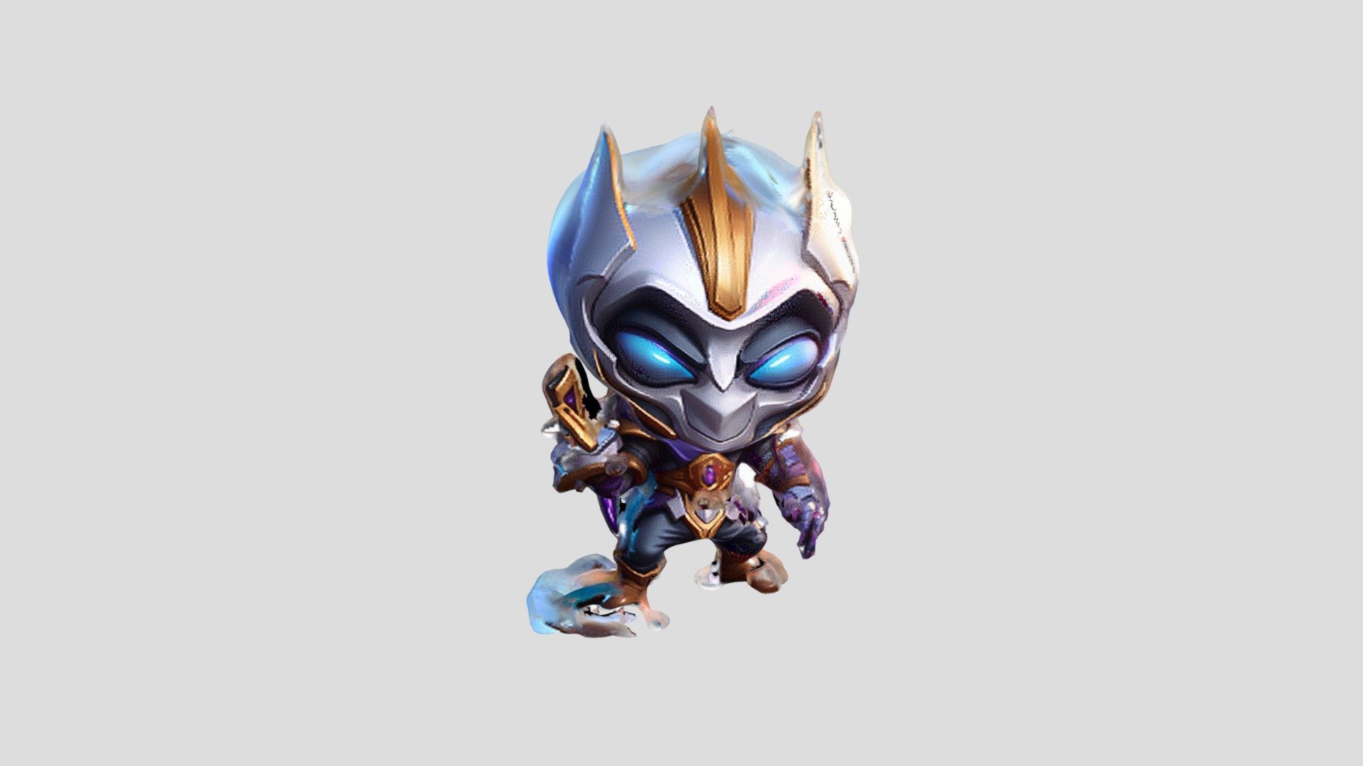 A cute little warrior with a sword and shield - Download Free 3D model ...