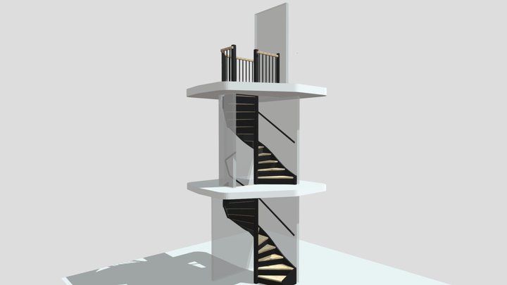 trappen Waalwijk 3D Model