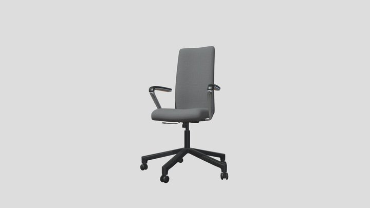 Stylish Regular Office Chair 3D Model