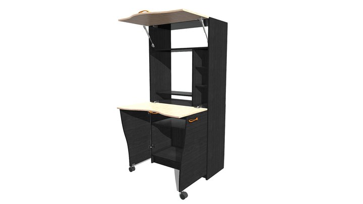 Computer Desk Transformer CK-49 3D Model