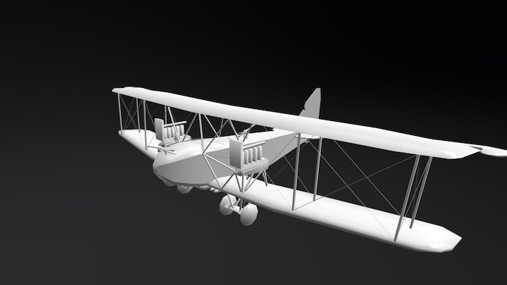 A.E.G. G.IV - La Première Guerre mondiale 3D Model