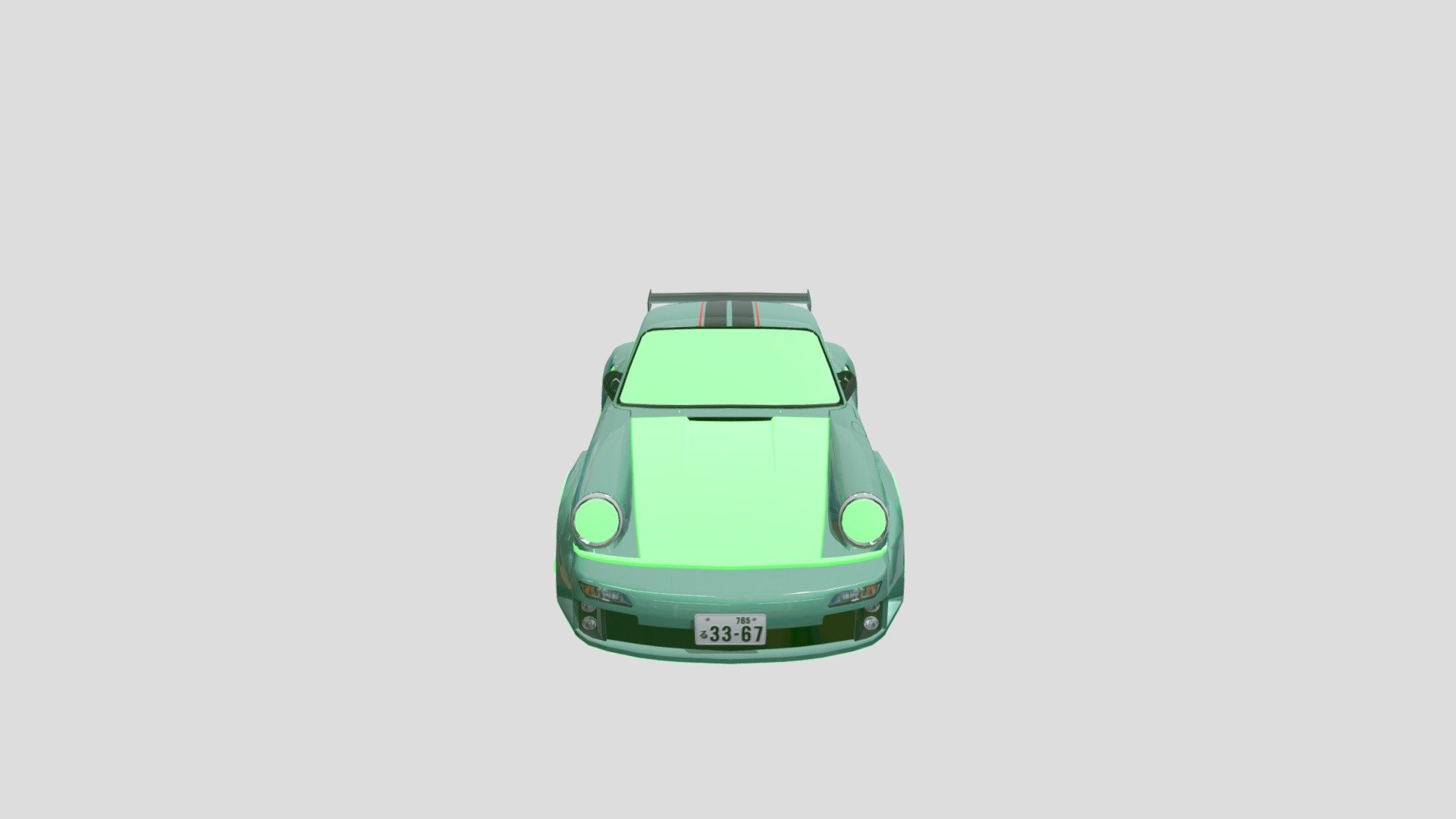 Porsche 964 LBWK widebody Neon