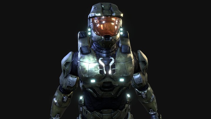 Master chief halo 3 3D Model